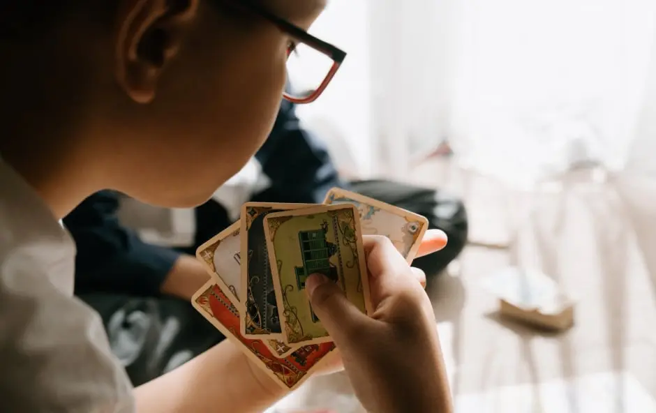 Kid With Cards