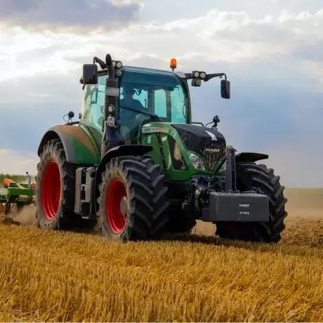 Tractor in a field