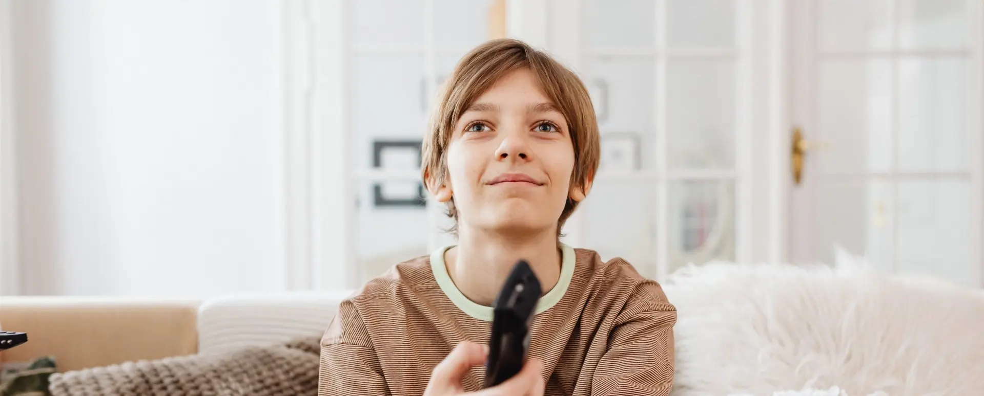 Boy Watching TV