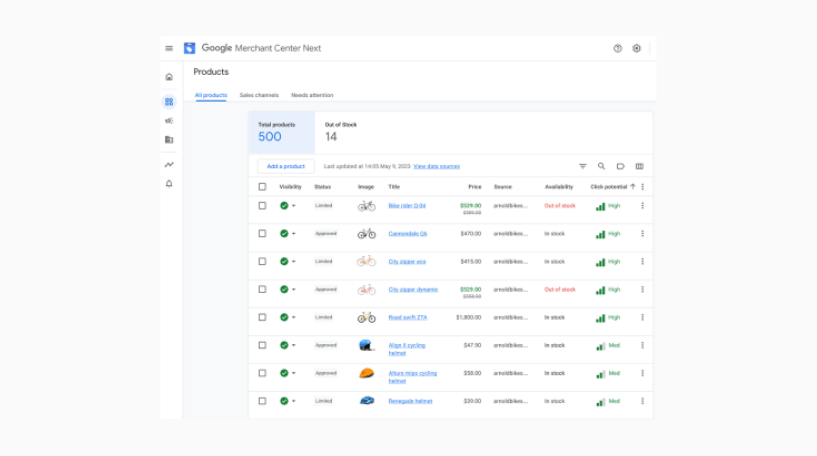 Google Marketing Live 2023   merchant center next